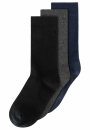 Socken 3er Pack schwarz /anthrazit/navy 43-46