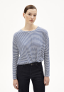 Longsleeve Xianaa lovely Stripes faded indigo-oatmilk