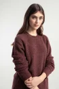 Unisex Pullover Alfredo aus recyceltem Kaschmir orange corten