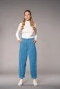 Bella Balloon High Waist Corduroy new blue